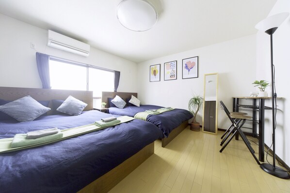 Appartement (Nestay Suite Tokyo Tabata 03) | 2 slaapkamers, een bureau, geluiddichte muren