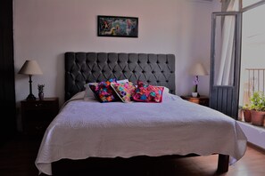 Down comforters, individually decorated, individually furnished