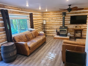 TV connectée, cheminée