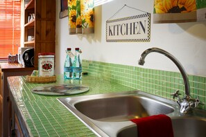 Ferienhaus, 1 Schlafzimmer | Eigene Küche | Kühlschrank, Mikrowelle, Ofen, Herdplatte
