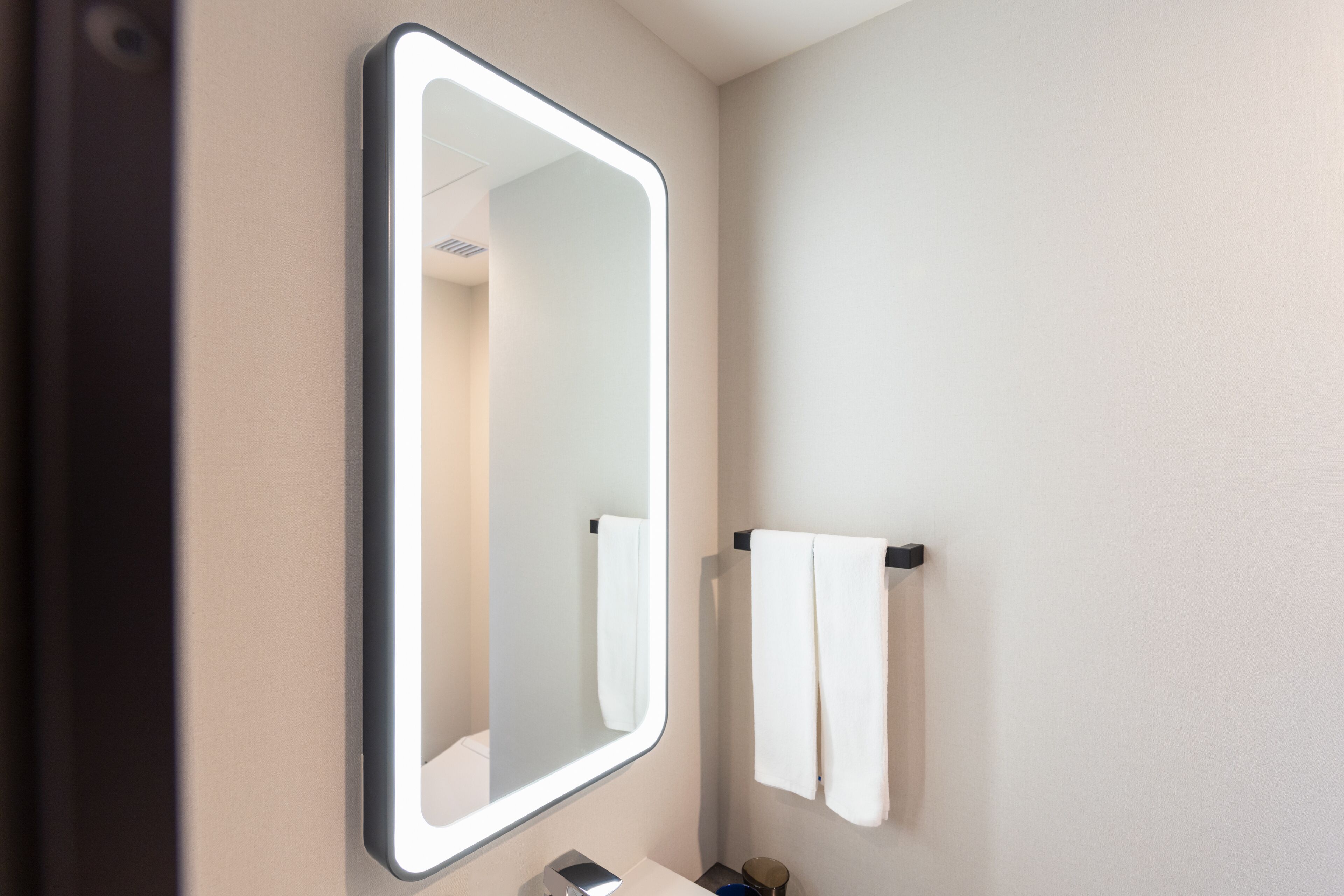 free toiletries, hair dryer, electronic bidet, towels