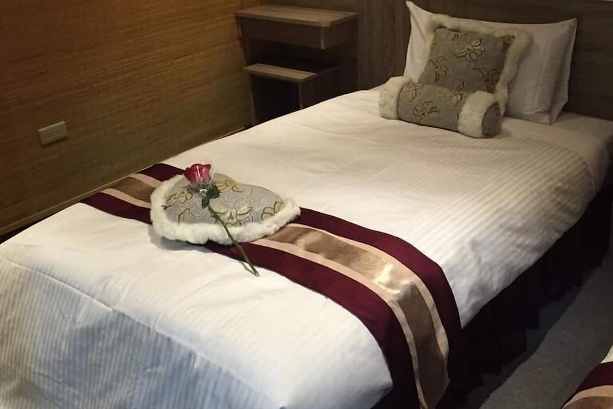 Twin Room | Desk, blackout drapes, WiFi (free), bed sheets