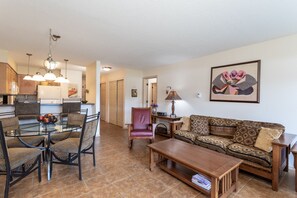TV, fireplace, DVD player