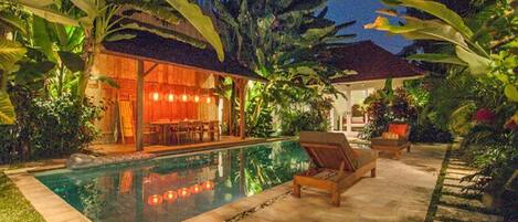 Front of property - evening/night