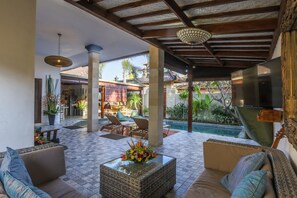 Villa, 3 Bedrooms | Living area | LCD TV - Villa Mira (Seminyak)
