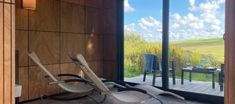 Characterful property with 5 acres of land in the hills above Hebden Bridge