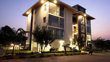 Front of property – evening/night