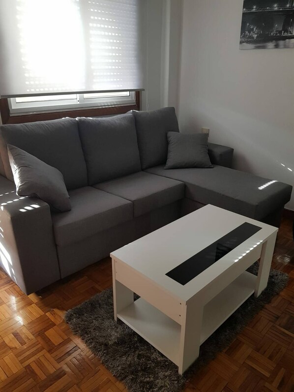 Living area - Apartment in Fragoso Street, Very Spacious and Close to Samil (Vigo)
