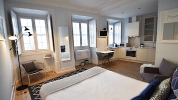 Memory-foam beds, individually decorated, individually furnished, desk