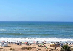 Aan het strand