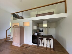 Gallery-Studiosuite, 1 King-Bett (Classic;Incl. 65 EUR Cleaning Fee) | Eigene Küche