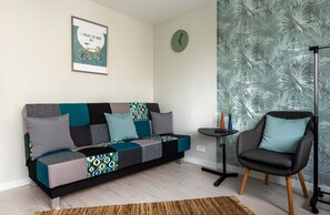 Living area - Warsaw Concierge Silver Apartment (Warsaw)