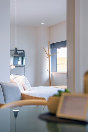 Superior-Apartment, 1 Schlafzimmer | Allergikerbettwaren, Betten mit Memory-Foam-Matratzen, Zimmersafe