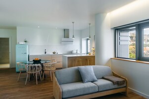 Standard Apartment, 2 Bedrooms, Accessible | Living area | 55-inch LED TV with cable channels, TV