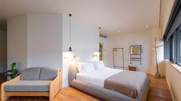 Estudio panorámico | 1 habitación, ropa de cama hipoalergénica y camas con efecto memoria