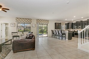 Flat-screen TV, table football