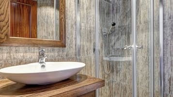 Villa, 2 Bedrooms (Narcis) | Bathroom | Shower, hair dryer, towels, soap