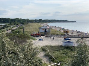 Playa en los alrededores y camastros 