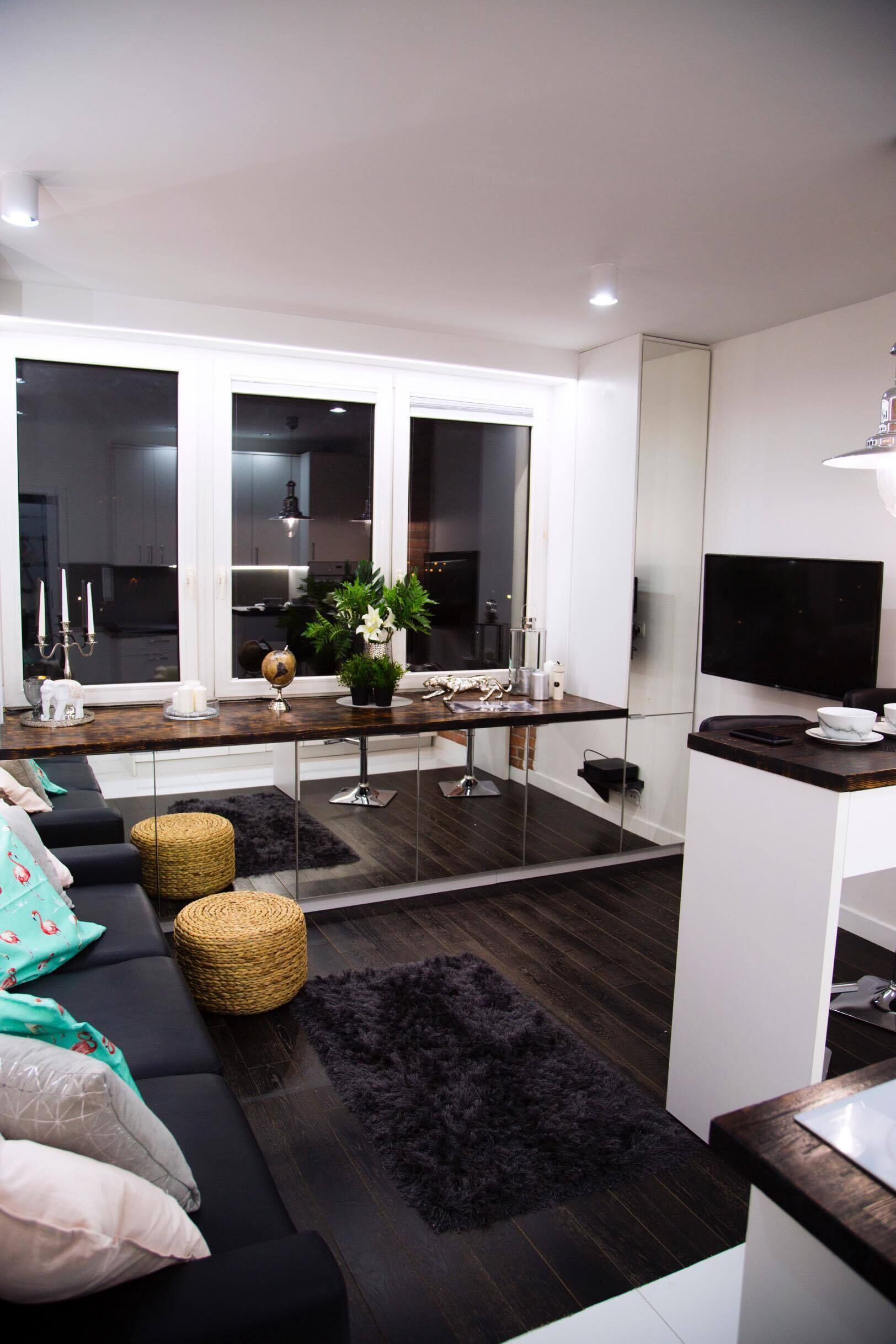 아파트, 침실 1개 | 거실 공간 | 평면 TV