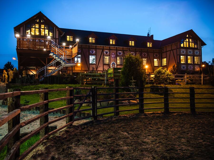 Front of property – evening/night