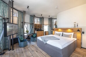 1 habitación y ropa de cama de alta calidad