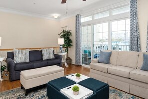 TV, fireplace, video games, books