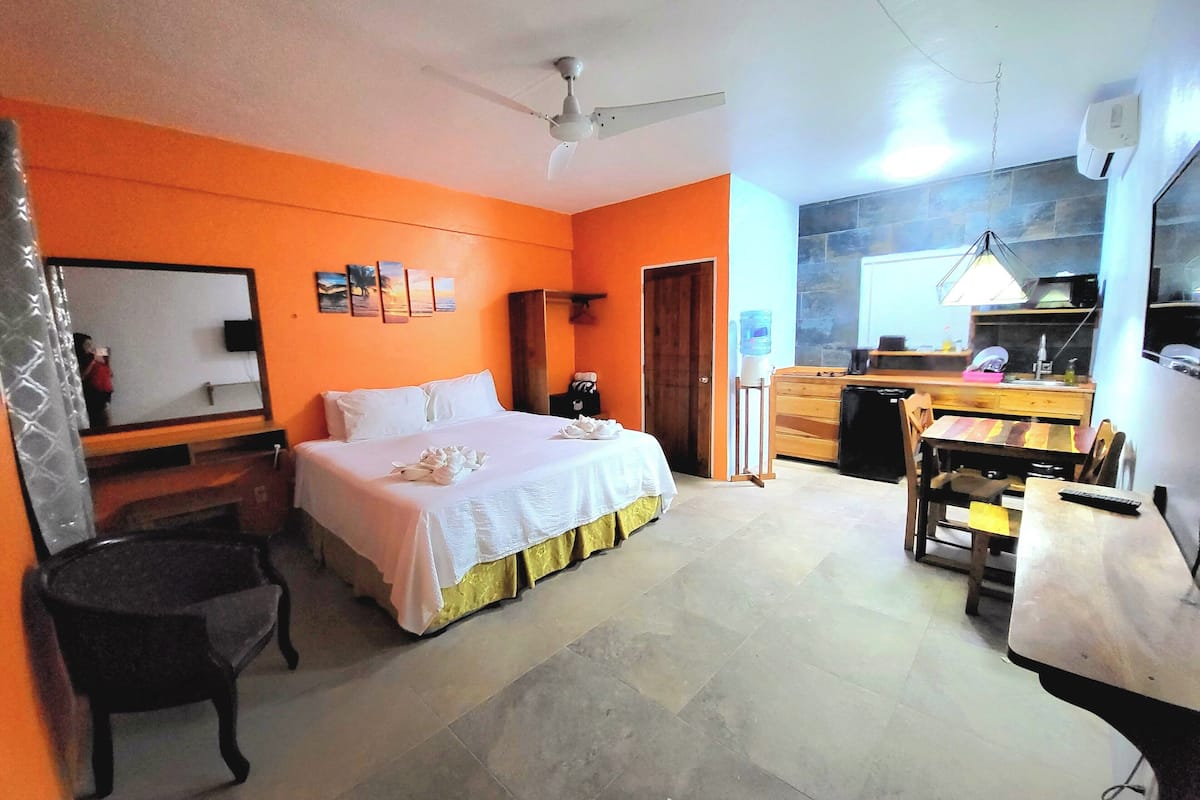 Deluxe Studio Suite, 1 Queen Bed | 2 bedrooms, premium bedding, down comforters, laptop workspace