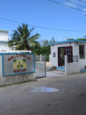 Front of property - Rachel Land Apartment Suites (Caye Caulker)