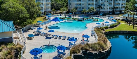 Indoor pool, outdoor pool