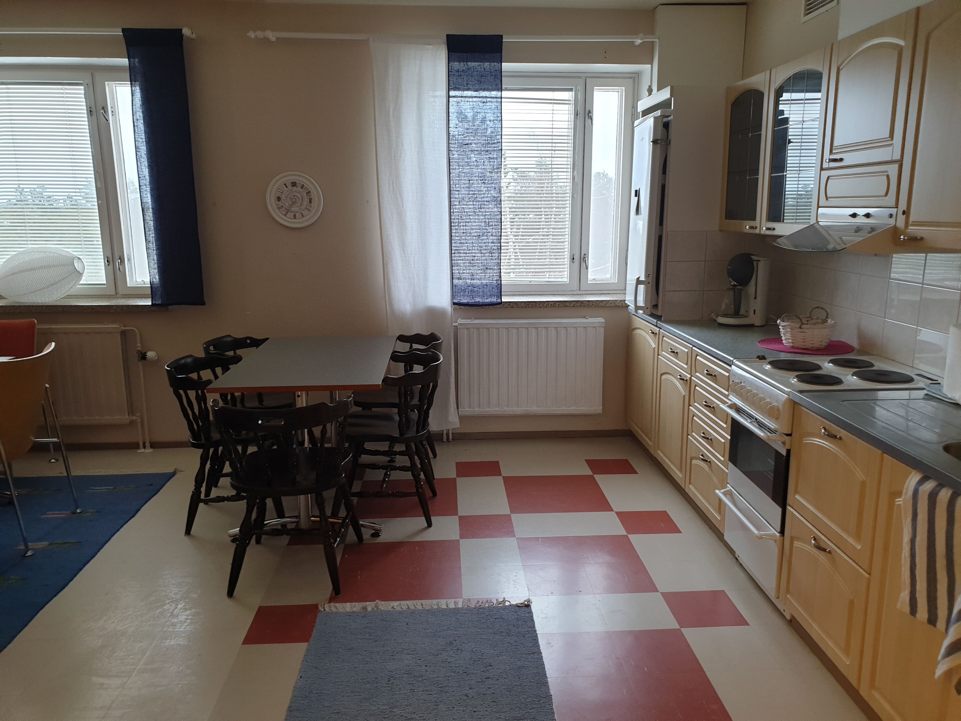 Shared fridge, microwave, griddle