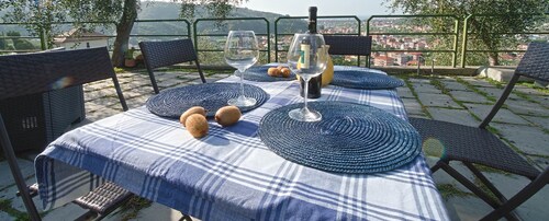 Villa among the olive trees - beautiful panoramic view
