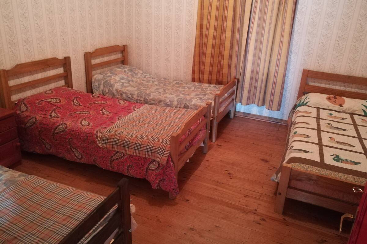 Blackout drapes, iron/ironing board (on request), WiFi (free)