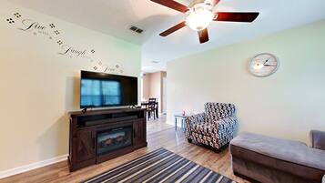 Smart TV, fireplace, offices
