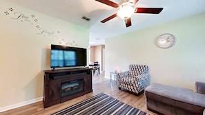 Smart TV, fireplace, offices
