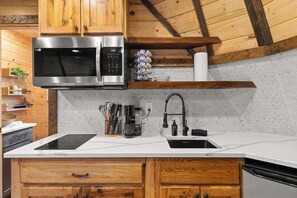 Microwave, stovetop, coffee/tea maker, toaster - TeePee at Paradise Point with a hot tub, fire pit, & grill! (Bryant)