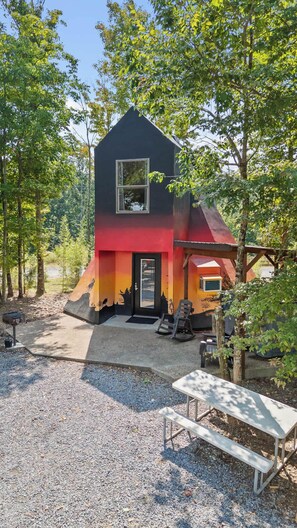 Property grounds - TeePee at Paradise Point with a hot tub, fire pit, & grill! (Bryant)