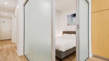 2 bedrooms, iron/ironing board, travel crib, WiFi