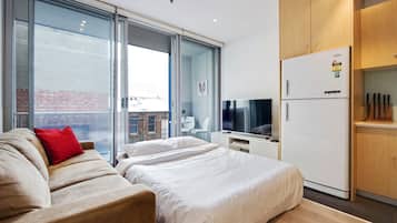 2 bedrooms, iron/ironing board, travel crib, WiFi