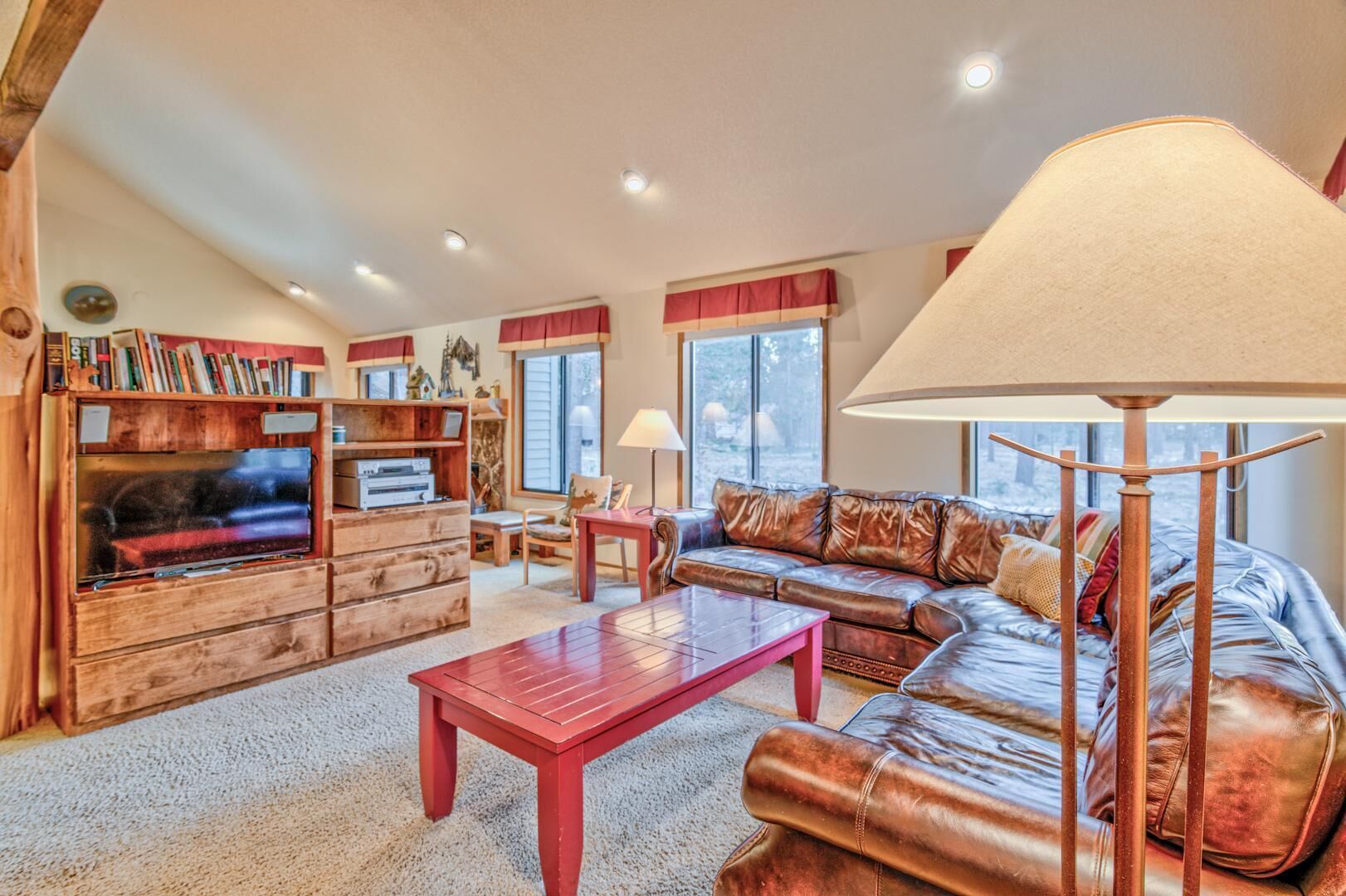 House, Multiple Beds (Towhee - Unit 5) | Living area | 45-inch flat-screen TV with cable channels, TV, DVD player