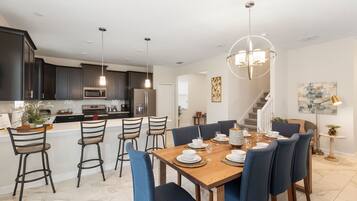 House, Multiple Beds (1520 FD 6BR Luxury Villa Pool, Game R) | Private kitchen | Oven, dishwasher, cookware/dishes/utensils, dining tables