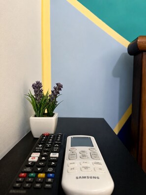 Suite Casal Básico (4) com ar condicionado | 低過敏寢具、獨特裝潢、熨斗/熨衣板、免費無線上網