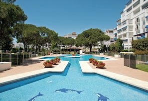 Apartment, 2 Bedrooms, Accessible, Balcony | Pool | Outdoor pool - Beachfront Apt for a no Car Holiday Puerto Banus, Free Wifiparkingtvaircon (Marbella)