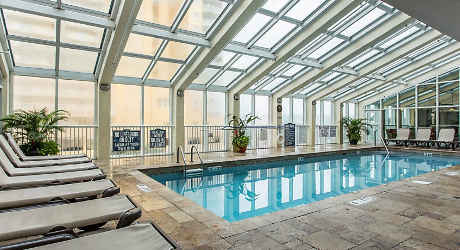 Indoor pool, outdoor pool