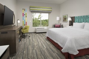 Desk, laptop workspace, bed sheets - Hampton Inn & Suites Lexington Columbia (Lexington)