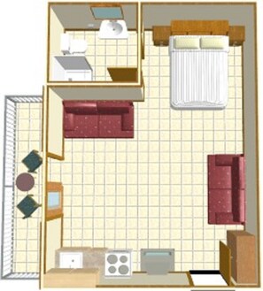 Floor plan - Sea, mountain and love (MAKARSKA)