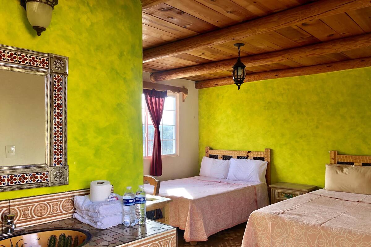 Chambre, 2 grands lits