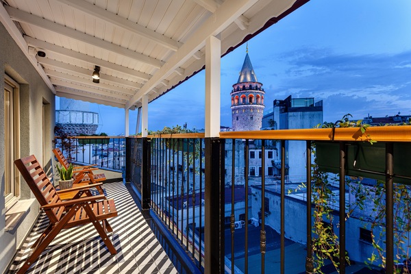 Panoramic Room, 2 Bedrooms, Terrace, Sea View | Balcony view