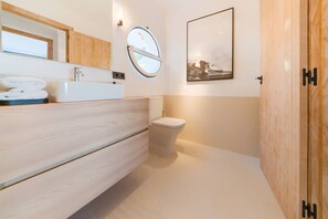 Ducha, secador de pelo y toallas
