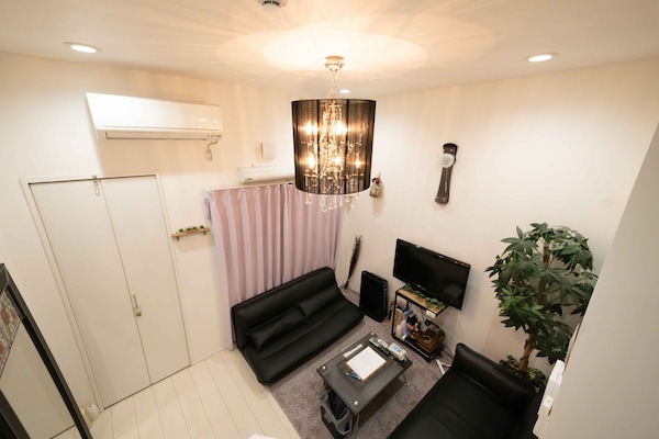 Apartment (Designer's) | Wohnbereich | Flachbildfernseher, Kamin