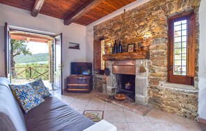 TV, fireplace, table tennis